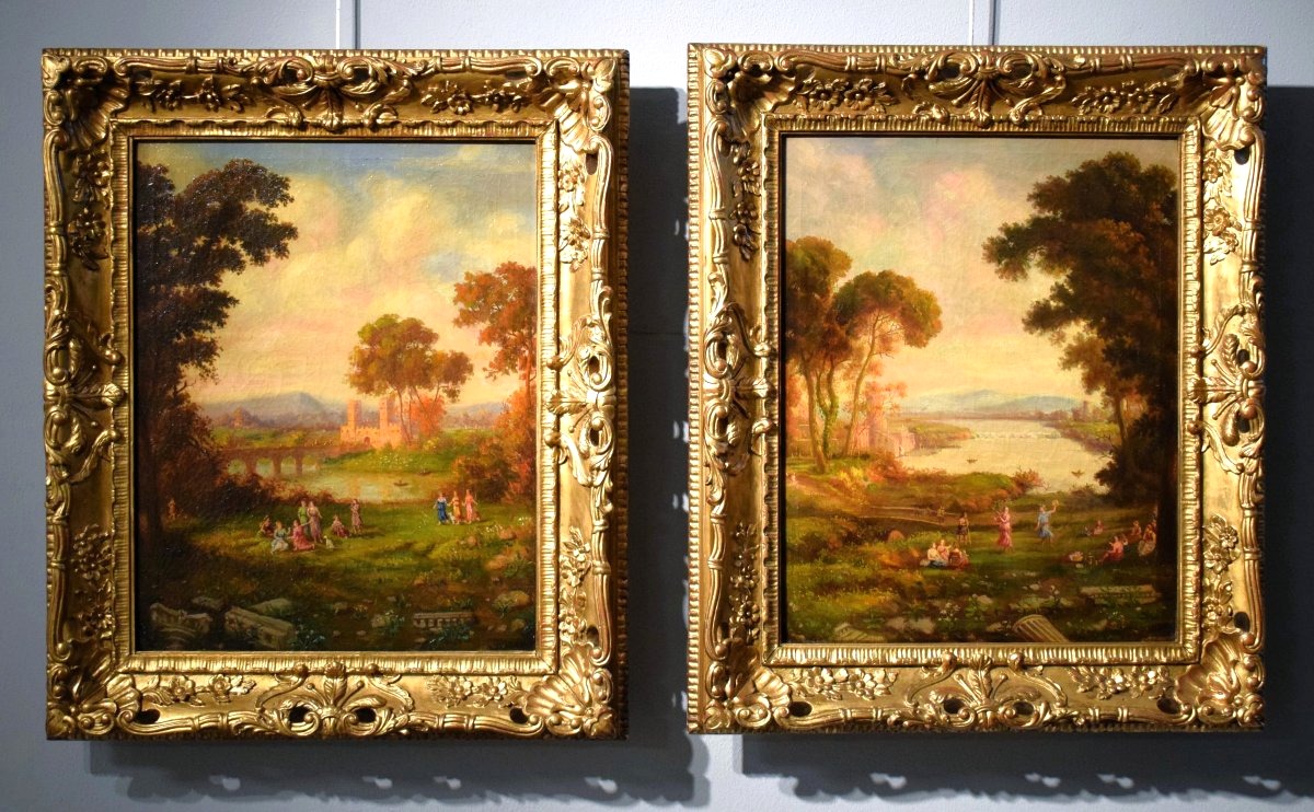 Arcadian Landscapes - 18th-century Roman School