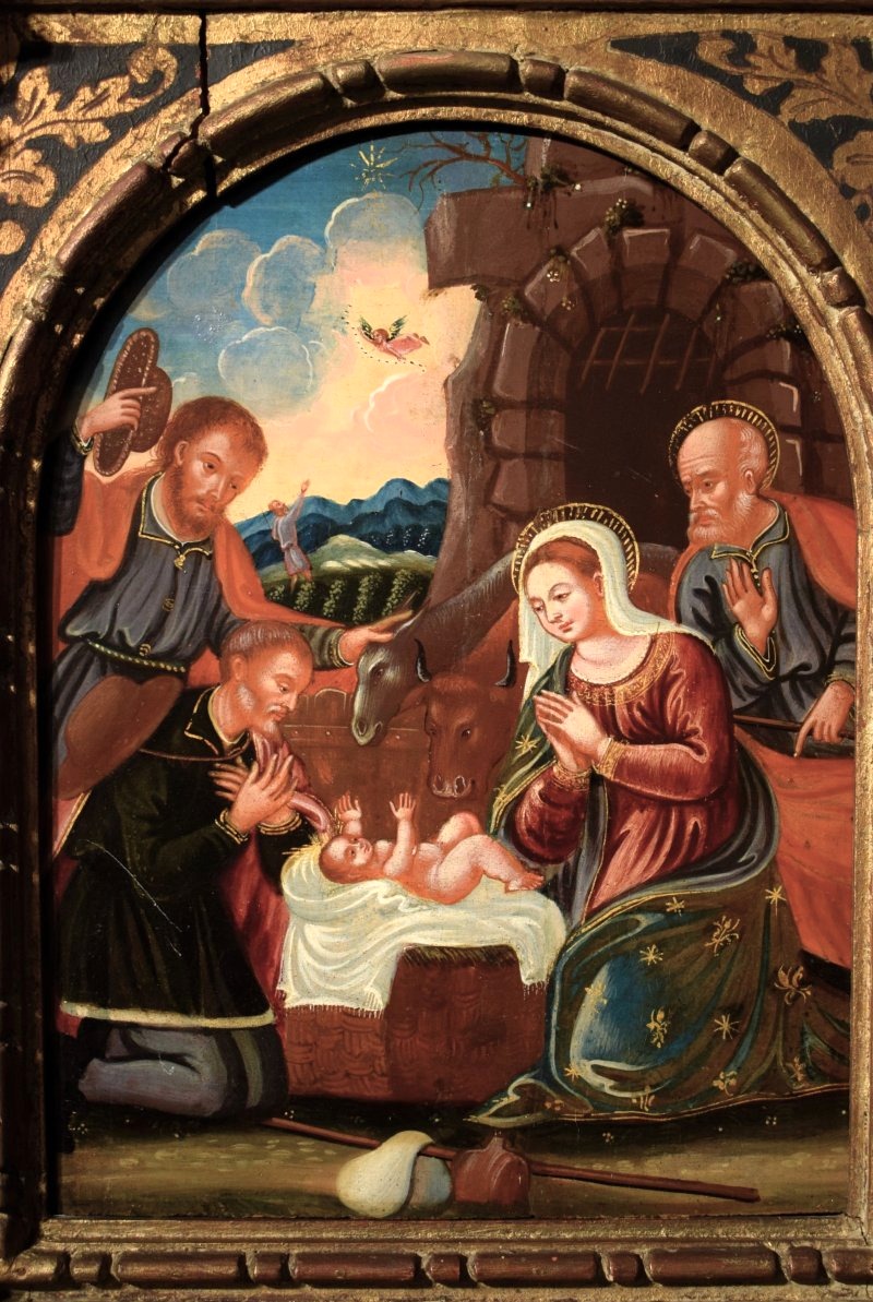Adoration Of The Shepherds - Venetian-cretan Artist Of The 17th Century-photo-3