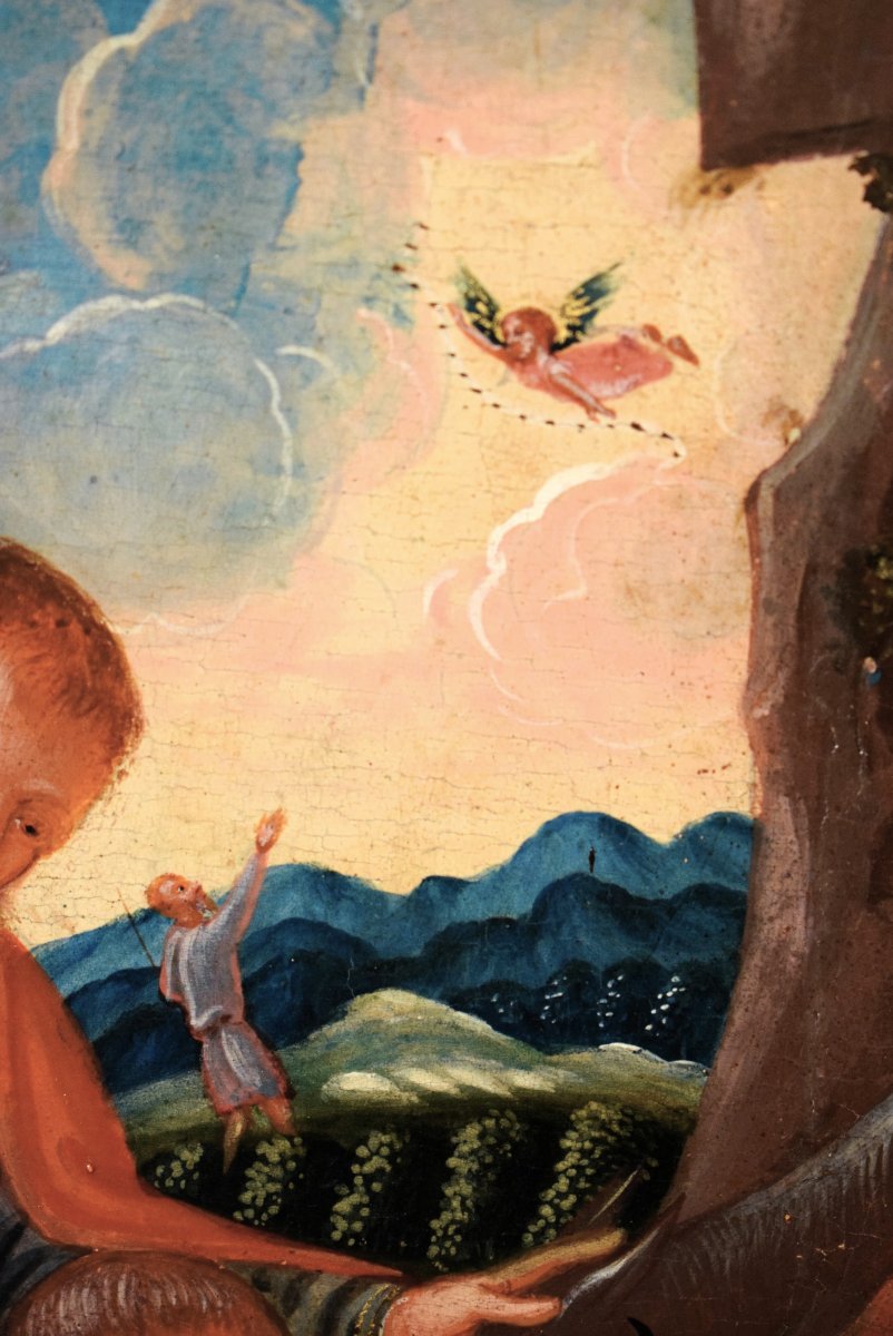 Adoration Of The Shepherds - Venetian-cretan Artist Of The 17th Century-photo-4