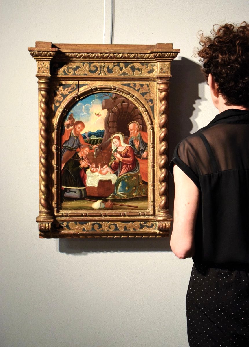 Adoration Of The Shepherds - Venetian-cretan Artist Of The 17th Century-photo-7