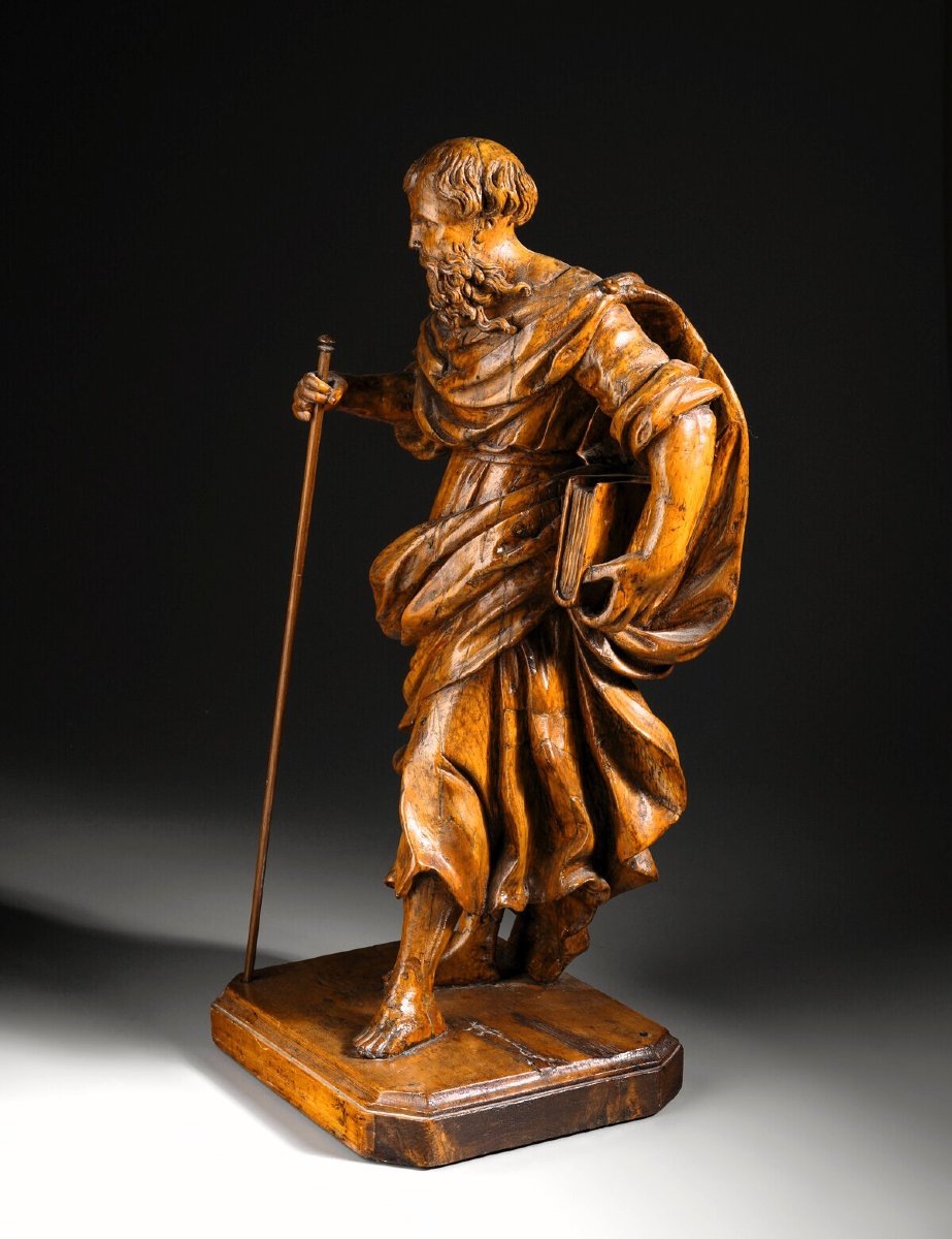 Saint Paul l'Apôtre   - Sculpture en bois - Fin du XVIIe siècle-photo-2