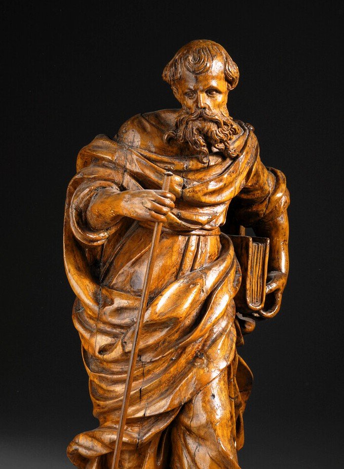 Saint Paul l'Apôtre   - Sculpture en bois - Fin du XVIIe siècle-photo-4