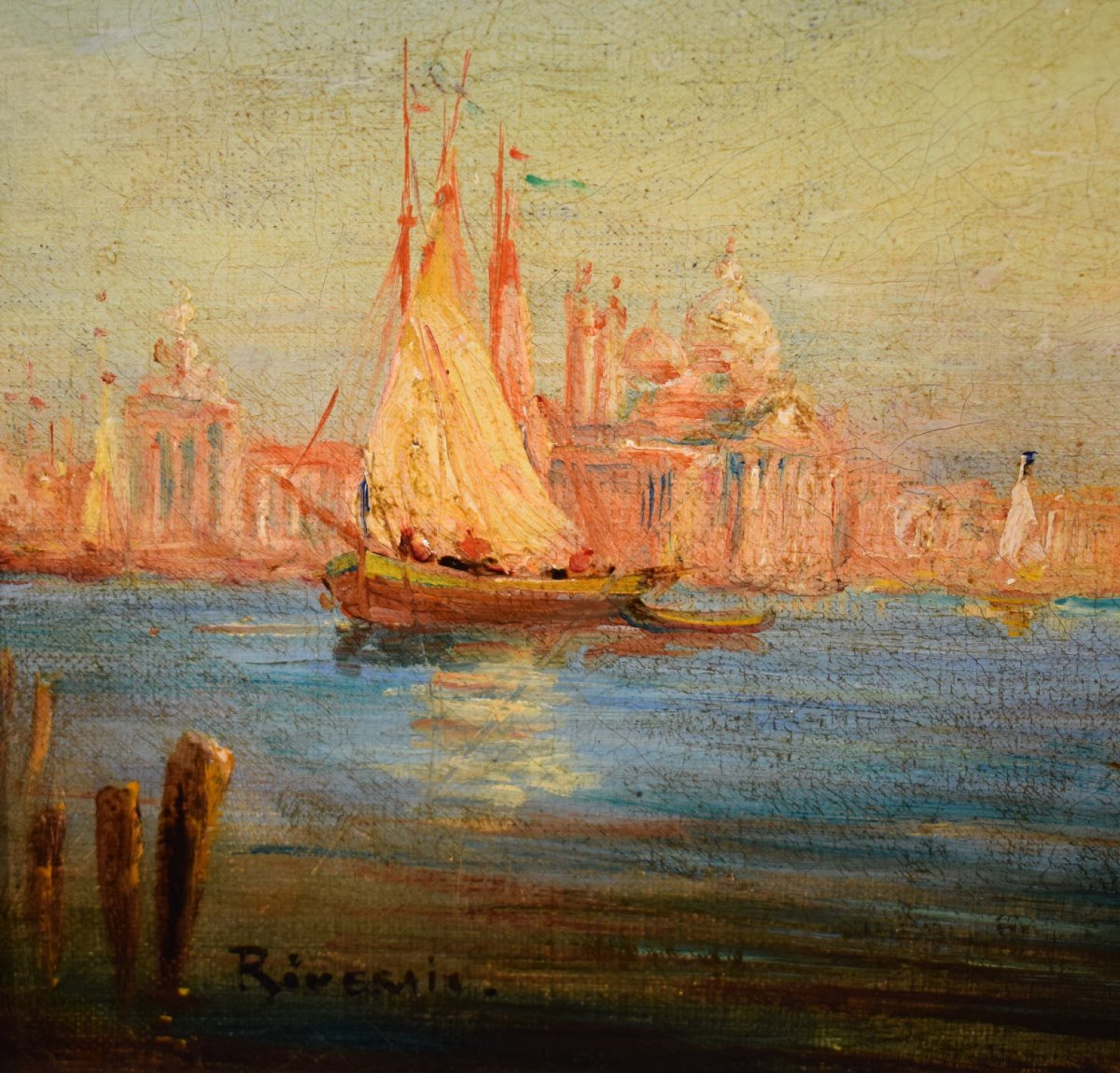 Venice, St. Mark's Basin - Entourage By Félix Ziem (beaune 1821–paris 1911)-photo-3