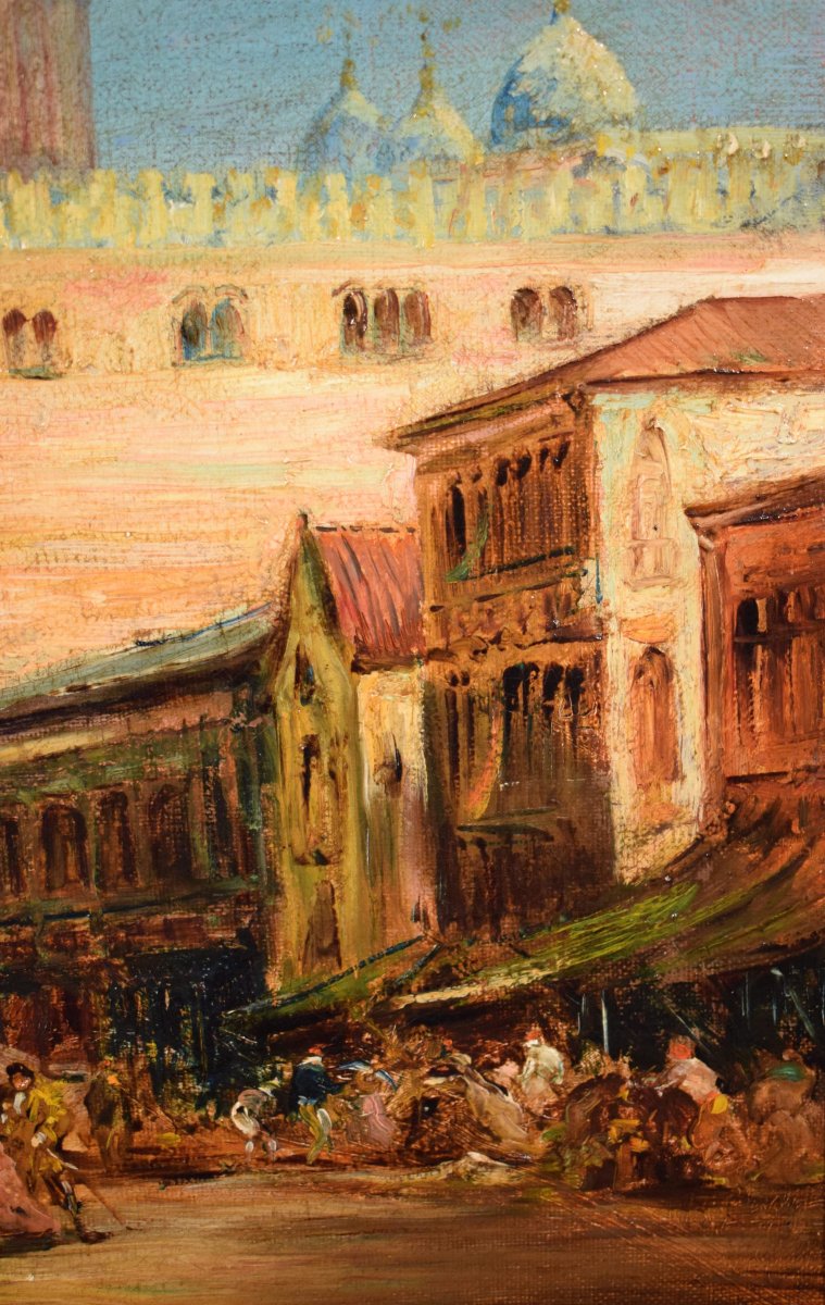 Venice, St. Mark's Basin - Entourage By Félix Ziem (beaune 1821–paris 1911)-photo-4