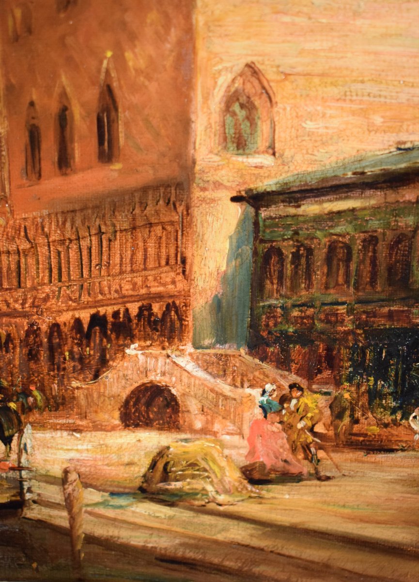 Venice, St. Mark's Basin - Entourage By Félix Ziem (beaune 1821–paris 1911)-photo-5
