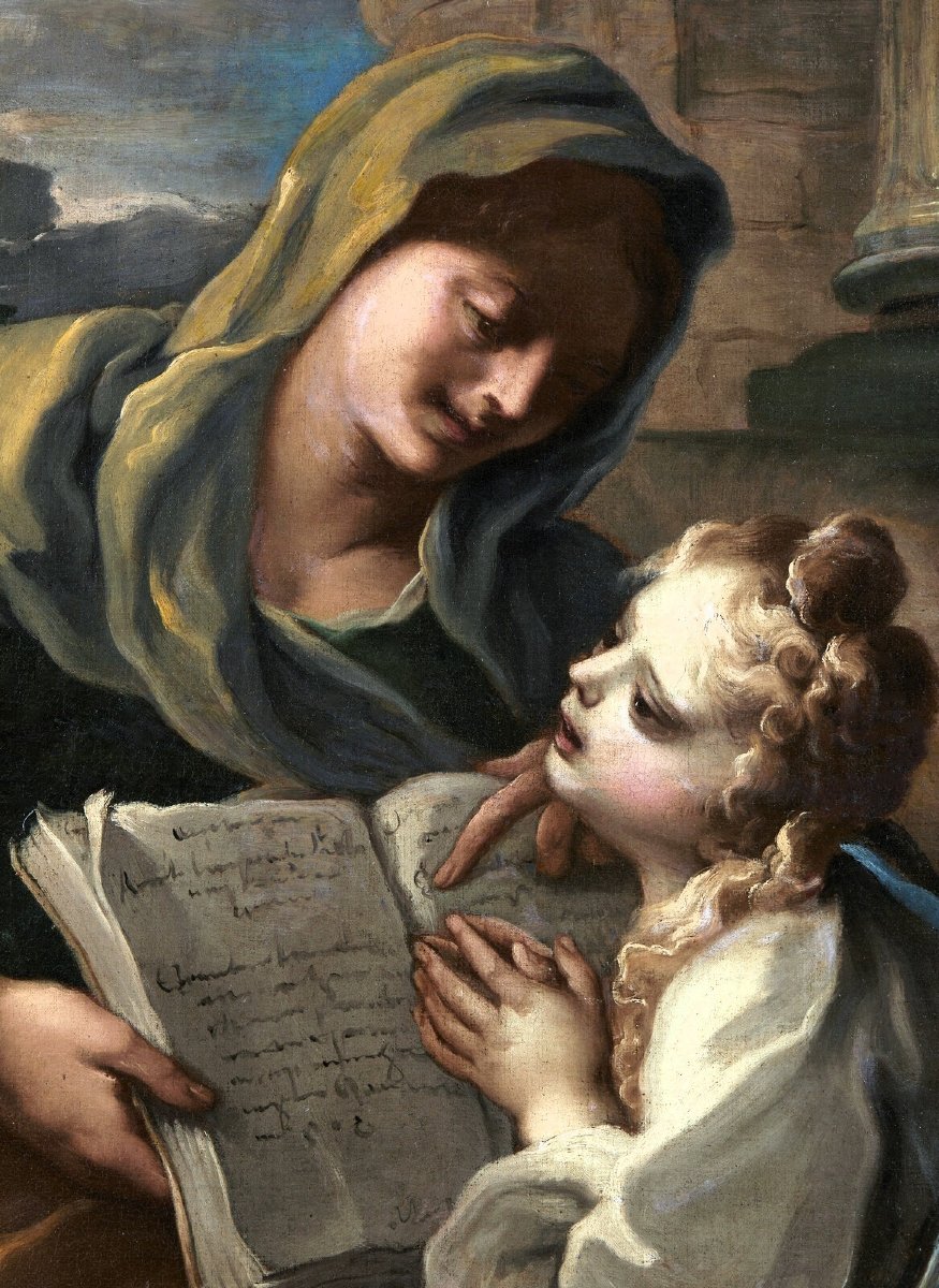 The Education Of The Virgin - Carlo Preda (milan, 1652–1729)-photo-3