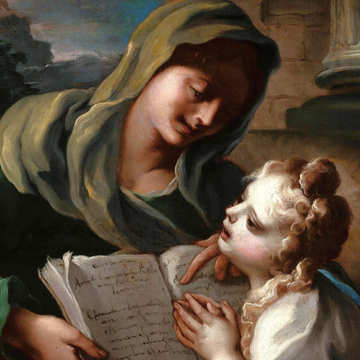 The Education Of The Virgin - Carlo Preda (milan, 1652–1729)-photo-4