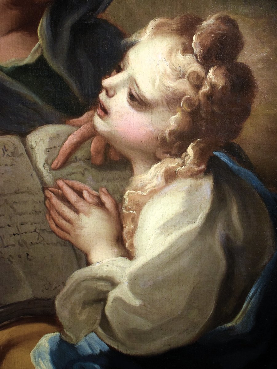The Education Of The Virgin - Carlo Preda (milan, 1652–1729)-photo-4