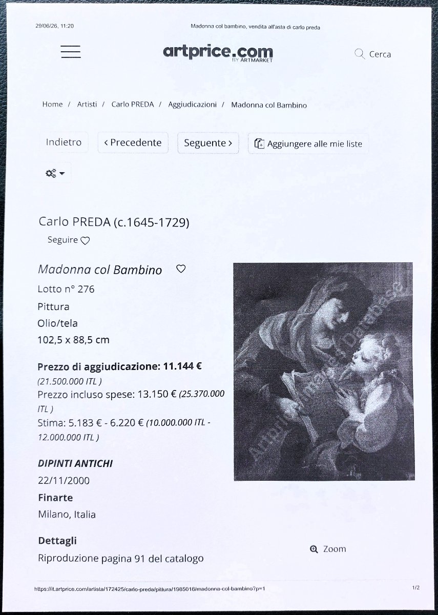 The Education Of The Virgin - Carlo Preda (milan, 1652–1729)-photo-8