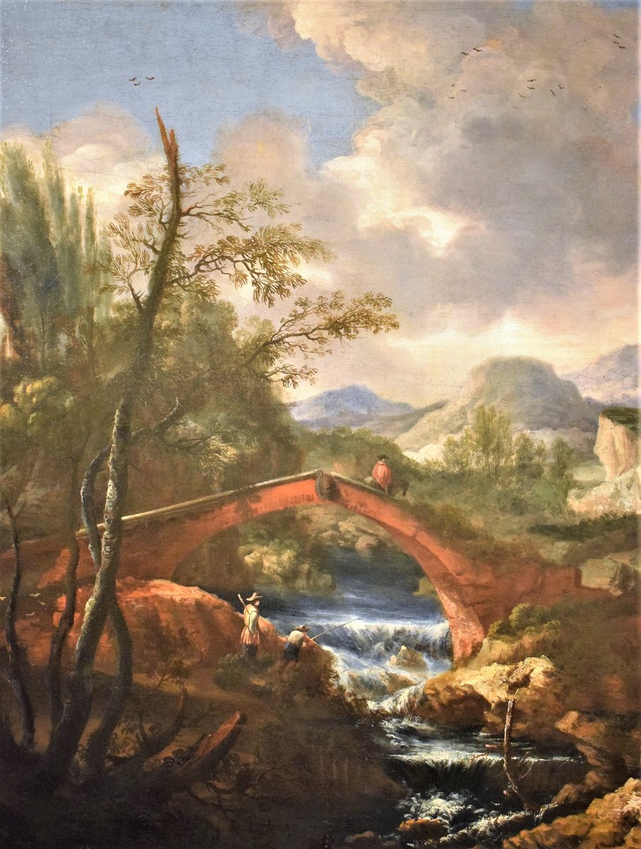 Bartolomeo Pedon (venice, 1665–1732)    Grand Venetian Landscape-photo-2