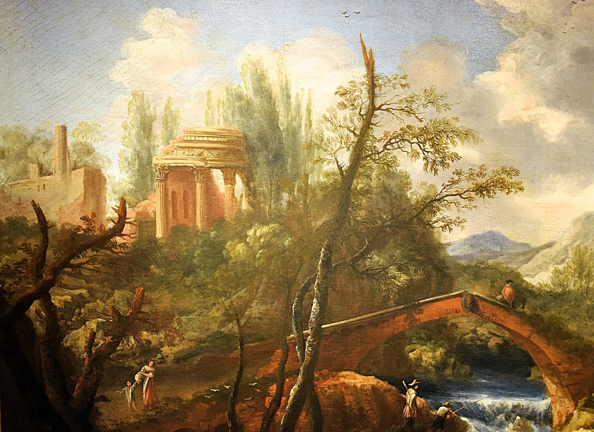 Bartolomeo Pedon (venice, 1665–1732)    Grand Venetian Landscape-photo-4