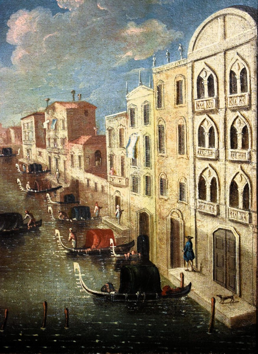 Venice, Gondola Parade On The Sensa Canal  - Gabriele Bella (venice 1730-1799)-photo-2