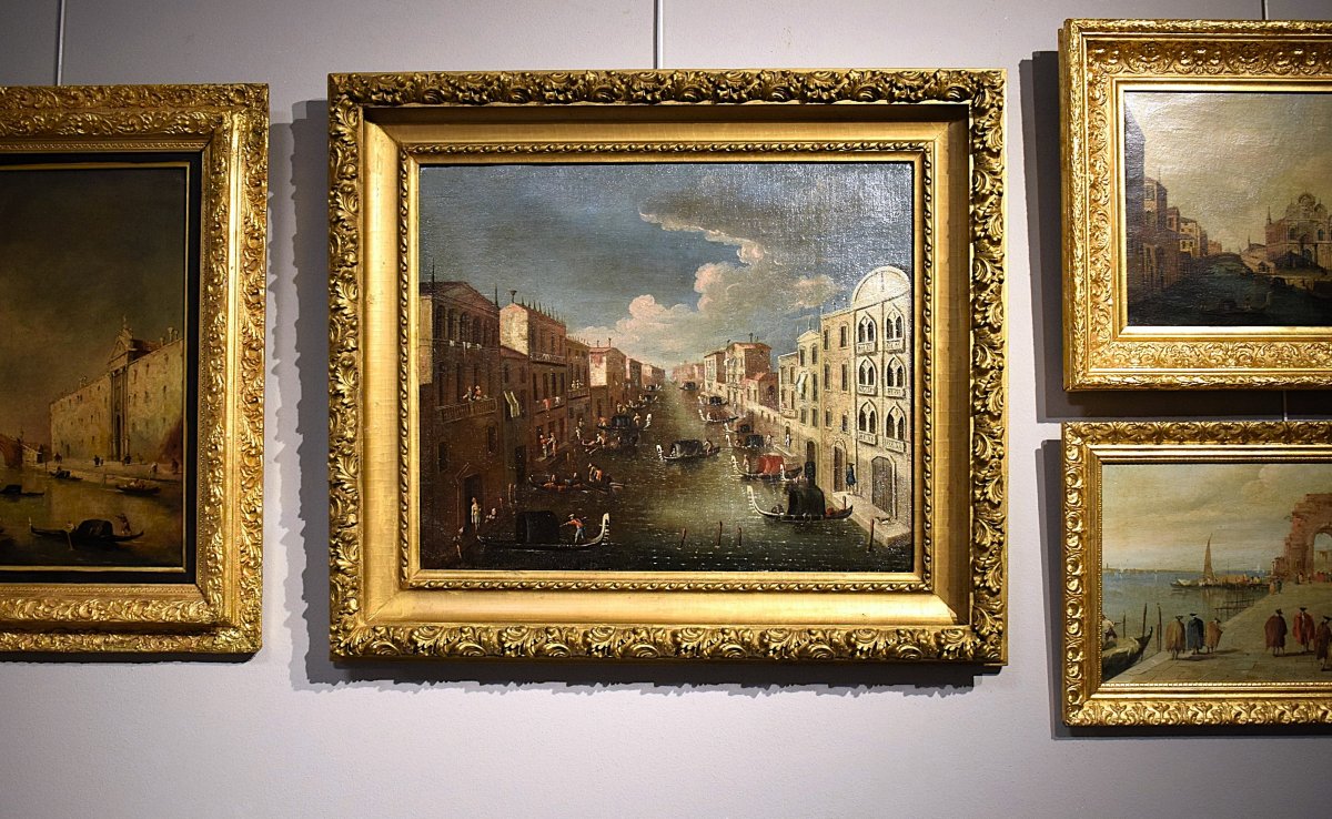 Venice, Gondola Parade On The Sensa Canal  - Gabriele Bella (venice 1730-1799)-photo-8