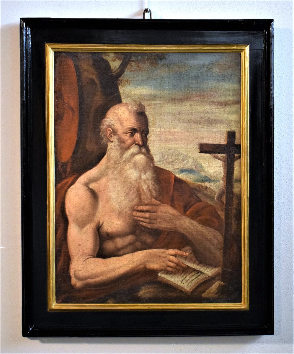 Saint Jérôme -Maître Vénétien du XVIe siècle-photo-7