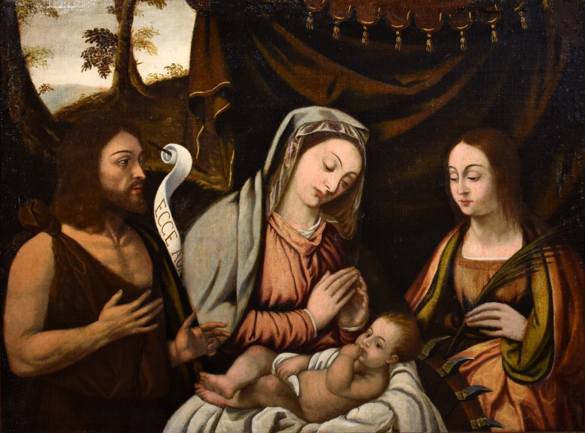 La Vierge à l'Enfant,  Saint Jean-Baptiste et Sainte Catherine -photo-2