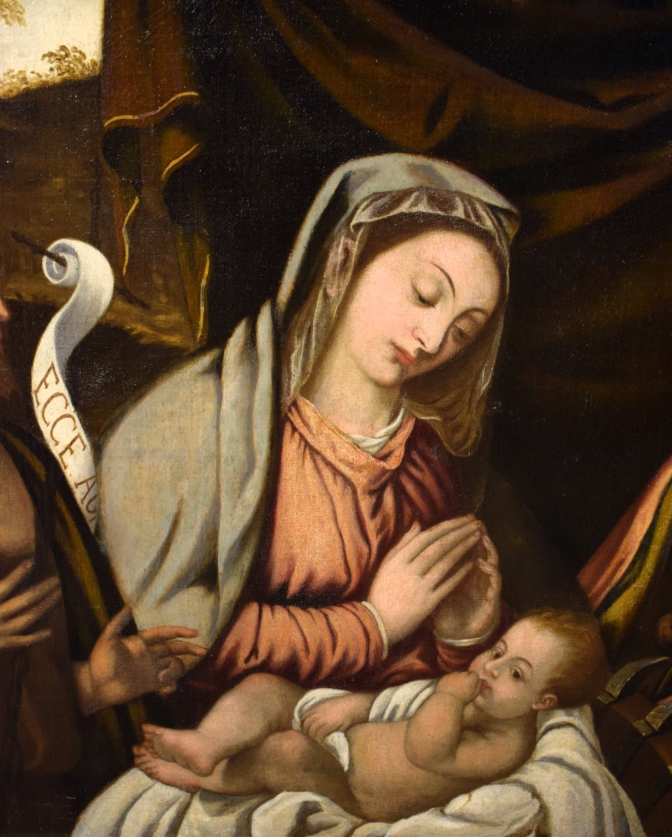La Vierge à l'Enfant,  Saint Jean-Baptiste et Sainte Catherine -photo-4