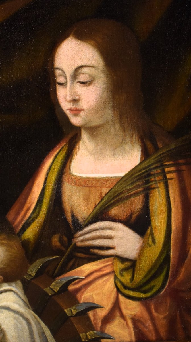 La Vierge à l'Enfant,  Saint Jean-Baptiste et Sainte Catherine -photo-1
