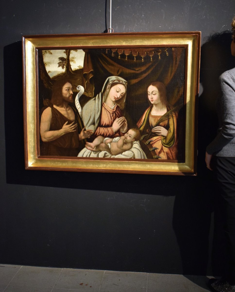 La Vierge à l'Enfant,  Saint Jean-Baptiste et Sainte Catherine -photo-8