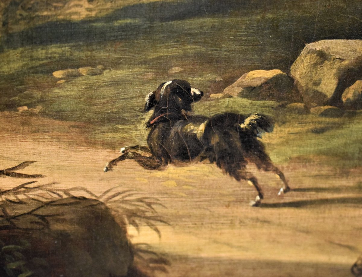 Paysage avec berger et troupeaux - Carlo Antonio Tavella (1668 -1738)-photo-8
