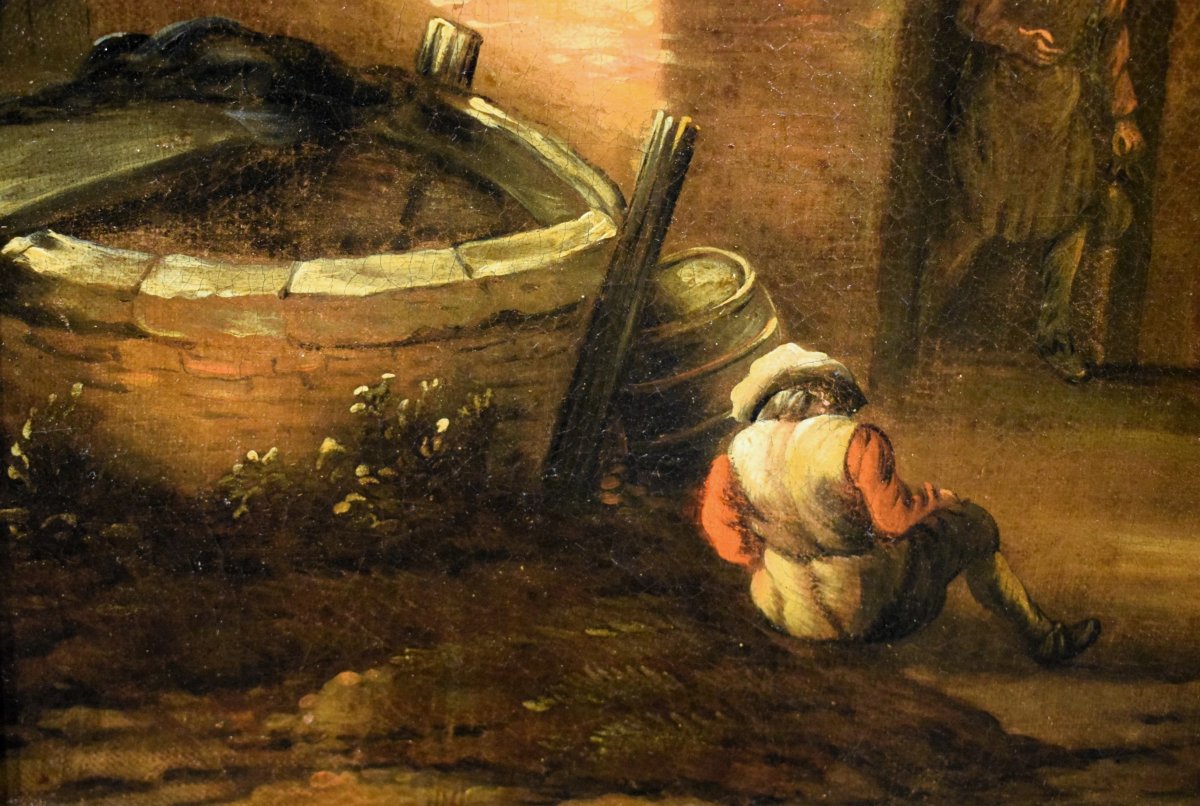 Dans la cour de la taverne - David Teniers le Jeune (Anvers 1610 – Bruxelles 1690)-photo-4