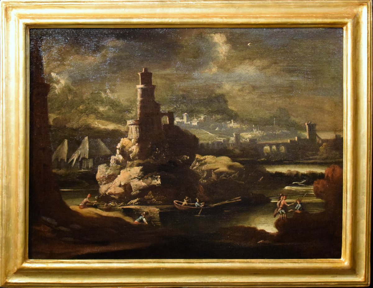 Nocturnal Landscape - Pieter Mulier (haarlem, 1637–milan, 1701) Circle-photo-2