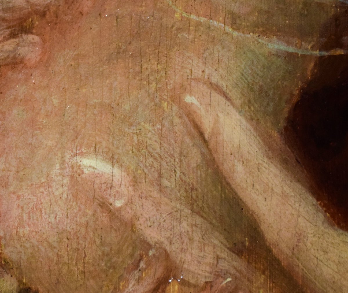 La Vierge du Lait - «Virgo Lactans»  Maître italien du XVIIe siècle-photo-5