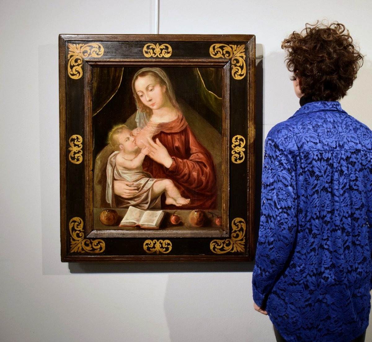 La Vierge du Lait - «Virgo Lactans»  Maître italien du XVIIe siècle-photo-8
