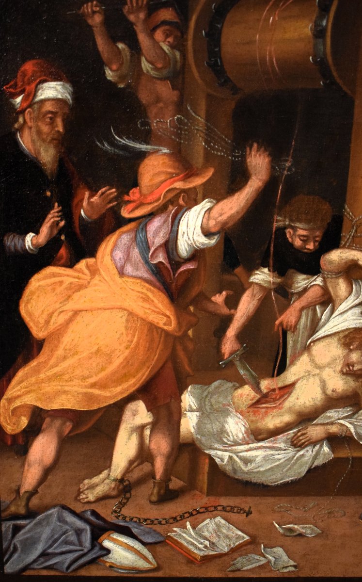 Le Martyre de Saint Érasme - Cercle de Frans Francken II (Anvers, 1581 - 1642)-photo-3