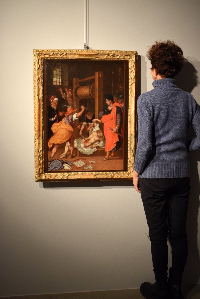 Le Martyre de Saint Érasme - Cercle de Frans Francken II (Anvers, 1581 - 1642)-photo-8