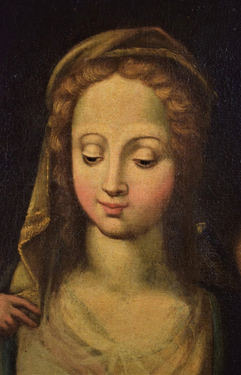 Madonna And Child With Angels - Romagna School - Second Half Of The 16th Century-photo-3