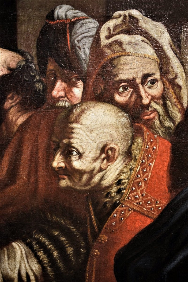 "L'hommage de l'argent" -  Maitre Flamand,  Cercle de P.P. Rubens (1577-1640)-photo-3