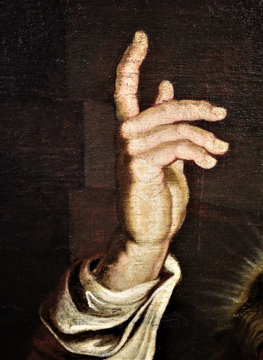 "L'hommage de l'argent" -  Maitre Flamand,  Cercle de P.P. Rubens (1577-1640)-photo-6