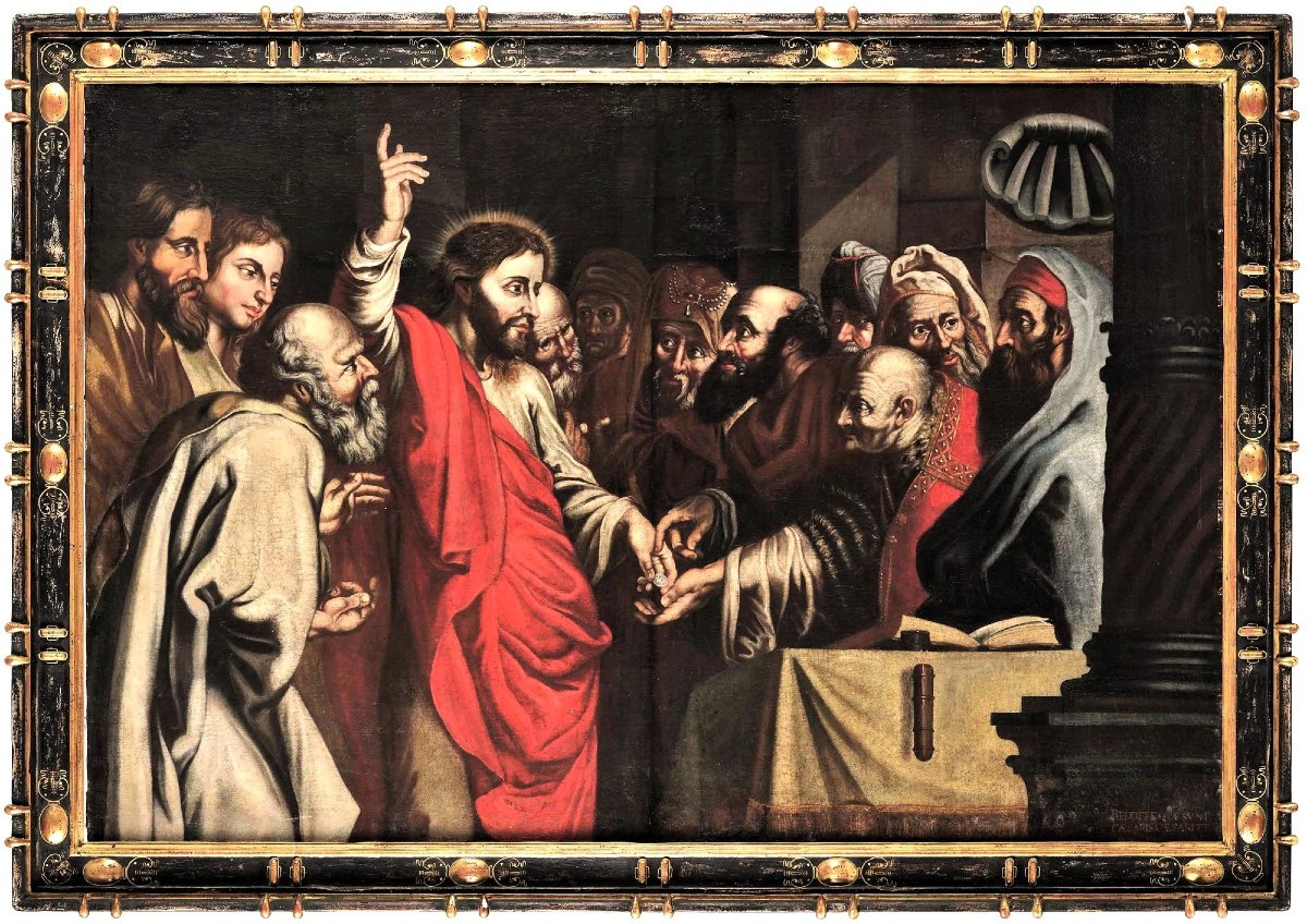 "L'hommage de l'argent" -  Maitre Flamand,  Cercle de P.P. Rubens (1577-1640)