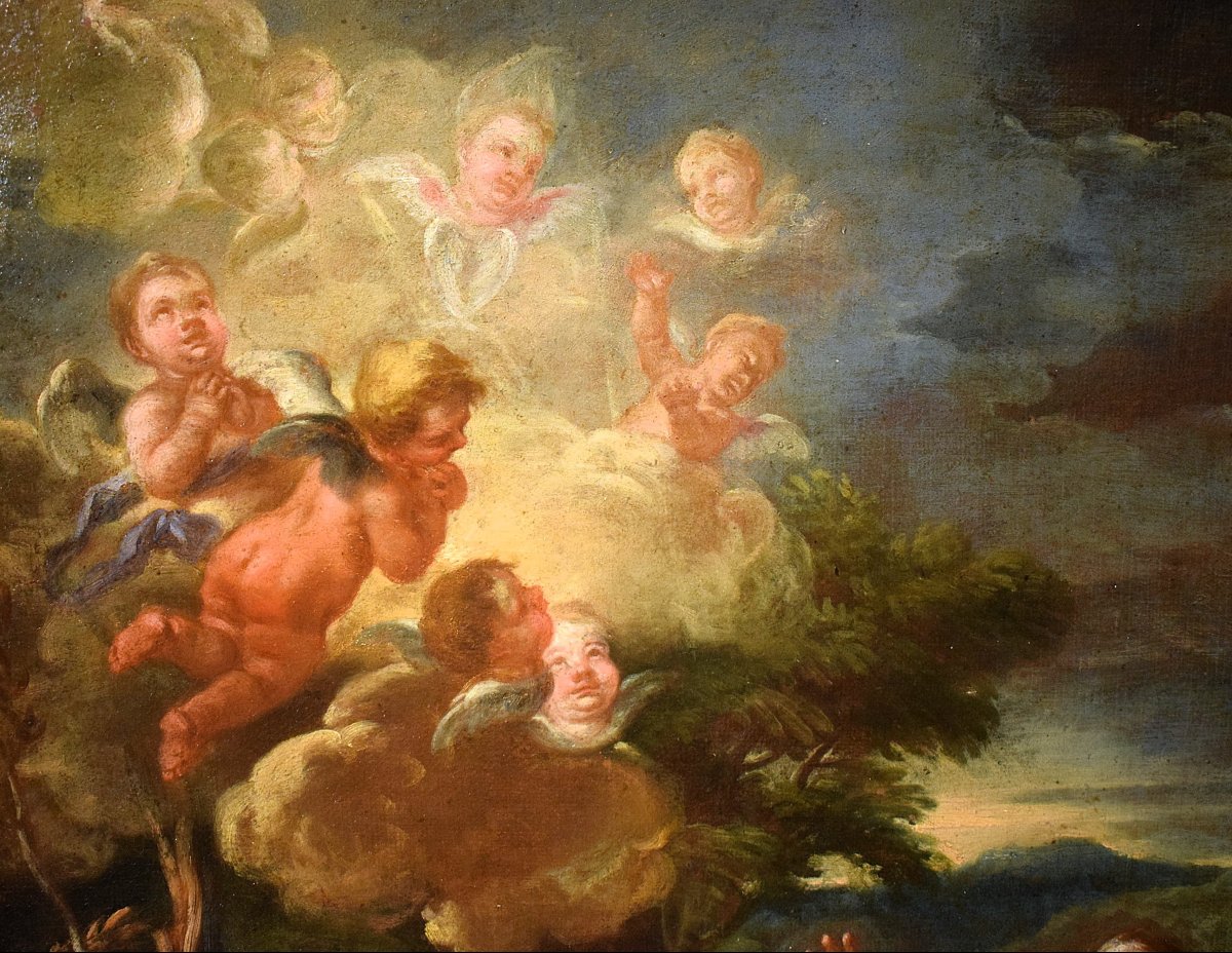 Saint François  - Atelier de Domenico Piola (1628-1703)-photo-2