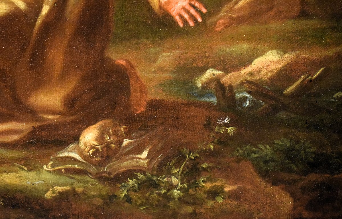 Saint François  - Atelier de Domenico Piola (1628-1703)-photo-5
