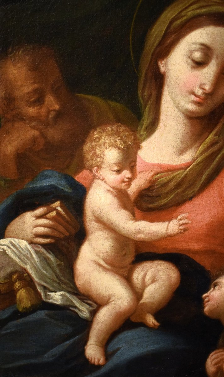 Sainte Famille avec le jeune saint Jean-Baptiste - atelier de  Jacopo Amigoni (1682 – 1752)-photo-3