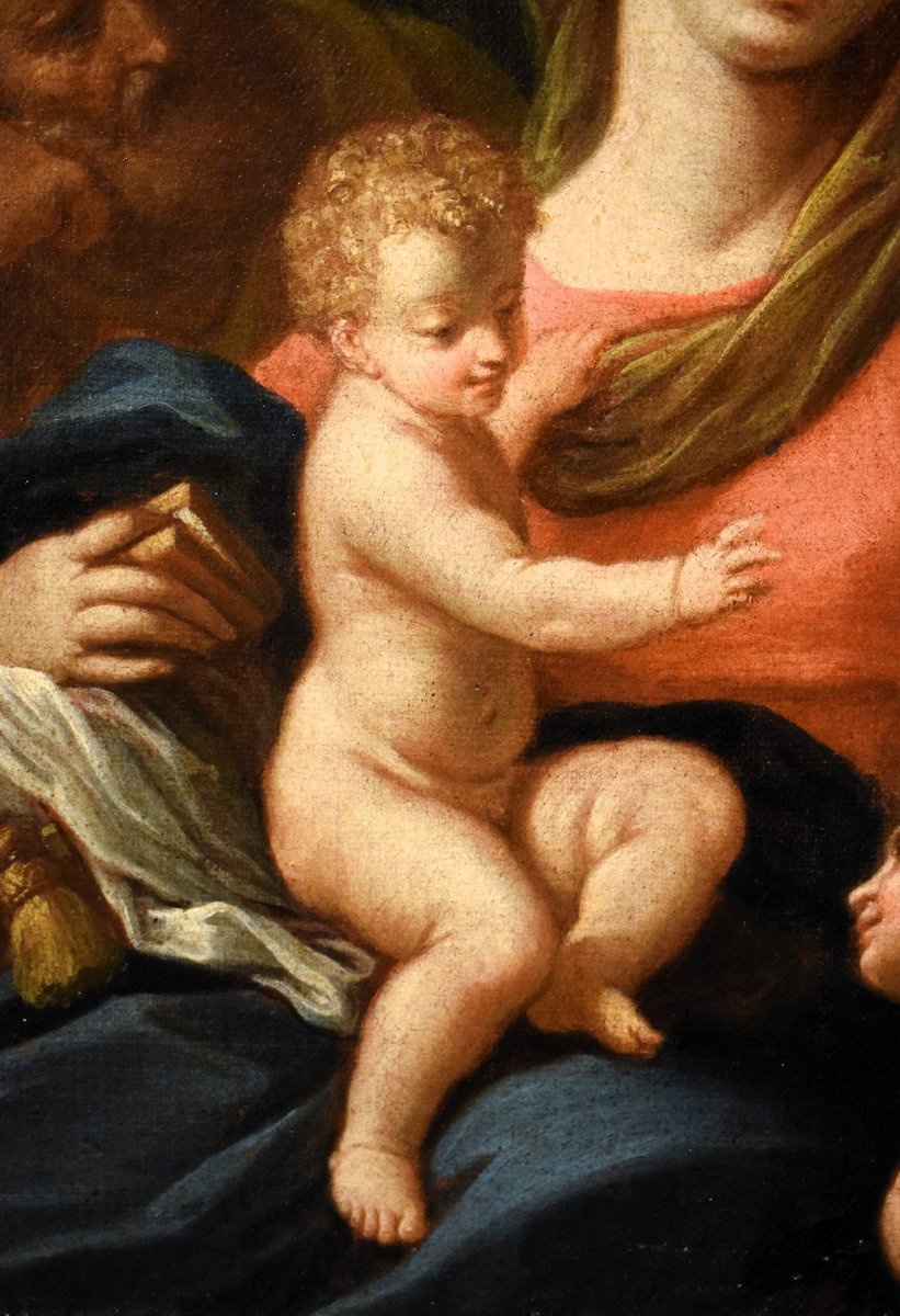 Sainte Famille avec le jeune saint Jean-Baptiste - atelier de  Jacopo Amigoni (1682 – 1752)-photo-2