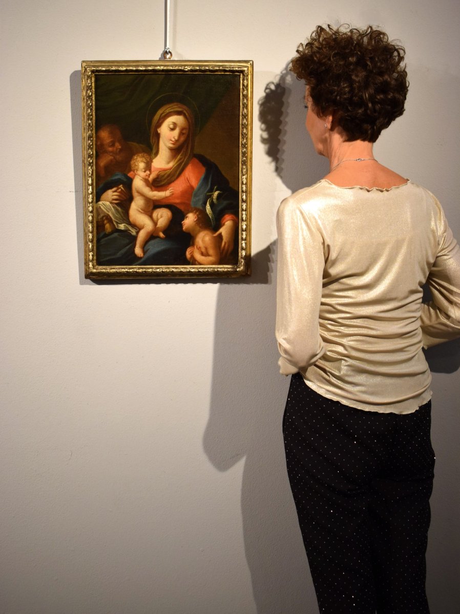 Sainte Famille avec le jeune saint Jean-Baptiste - atelier de  Jacopo Amigoni (1682 – 1752)-photo-6