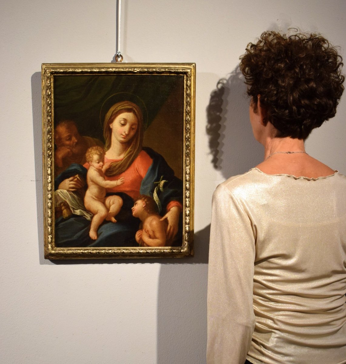Sainte Famille avec le jeune saint Jean-Baptiste - atelier de  Jacopo Amigoni (1682 – 1752)-photo-7