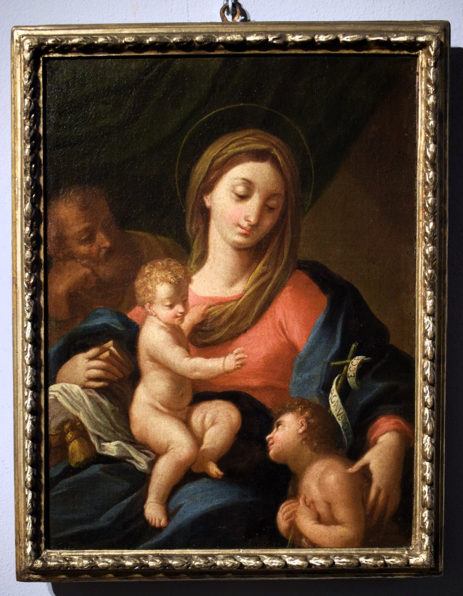 Sainte Famille avec le jeune saint Jean-Baptiste - atelier de  Jacopo Amigoni (1682 – 1752)-photo-8