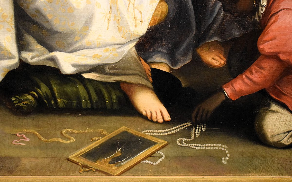 The Ecstatic Magdalene  - 19th-century Artist - Signed Lower Left-photo-2