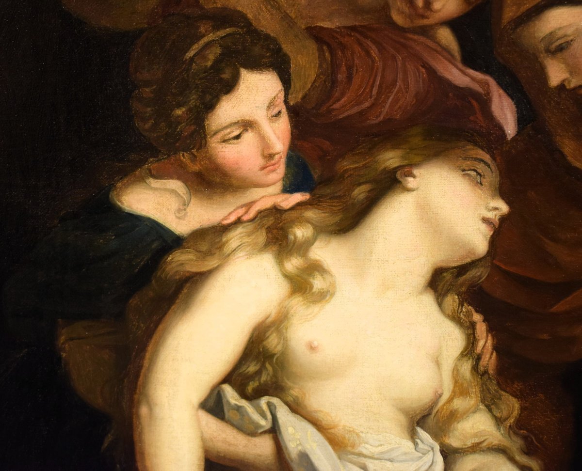 The Ecstatic Magdalene  - 19th-century Artist - Signed Lower Left-photo-3