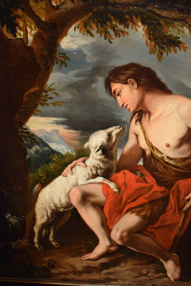 Saint John The Baptist In The Desert With The Lamb Of God-photo-2