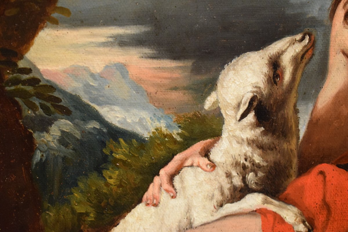 Saint John The Baptist In The Desert With The Lamb Of God-photo-4