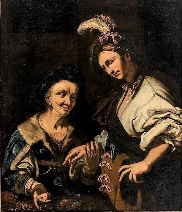 Love For A Fee    Nicolas Tournier (1590-1639)