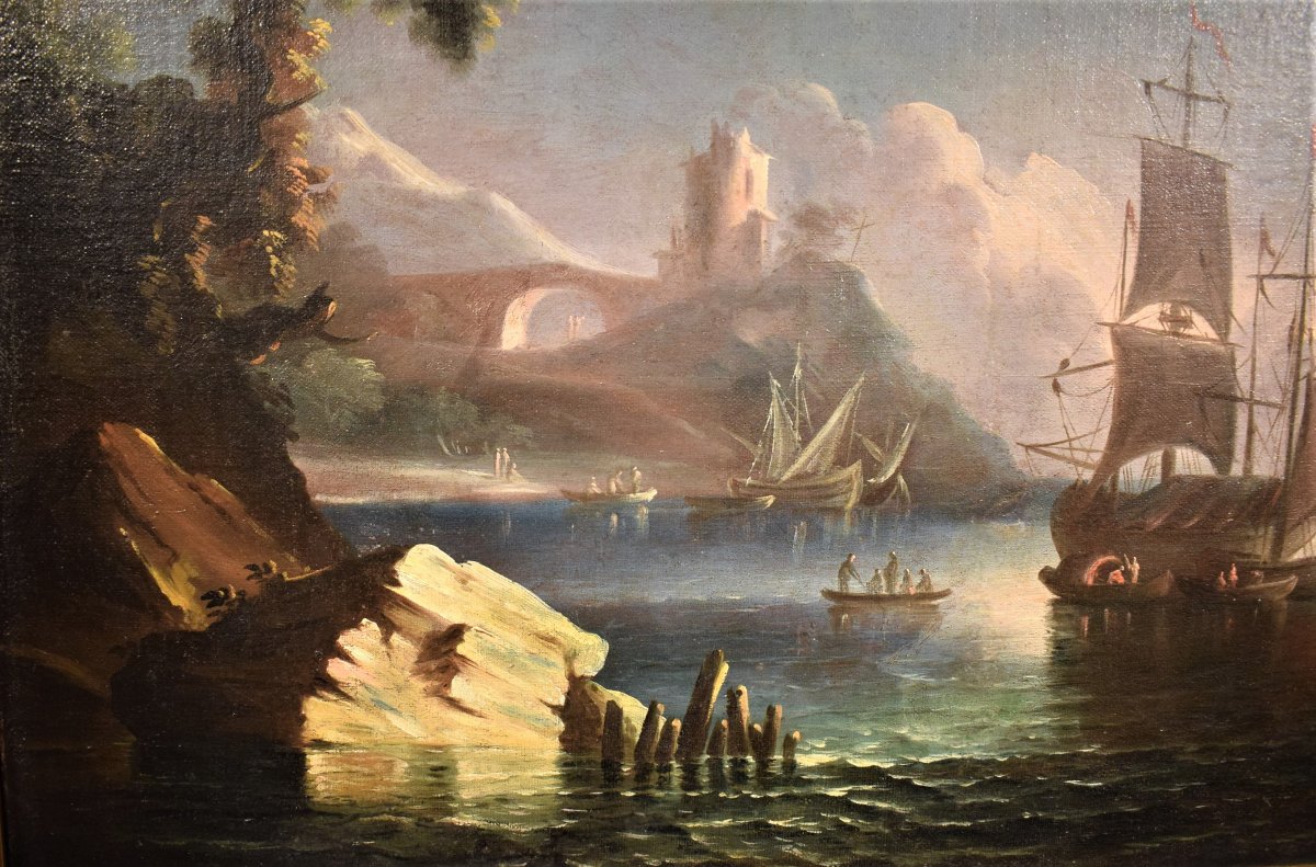 Couple Of Seascapes - Paolo Maria Antoniani, End Of The Eighteenth-photo-4