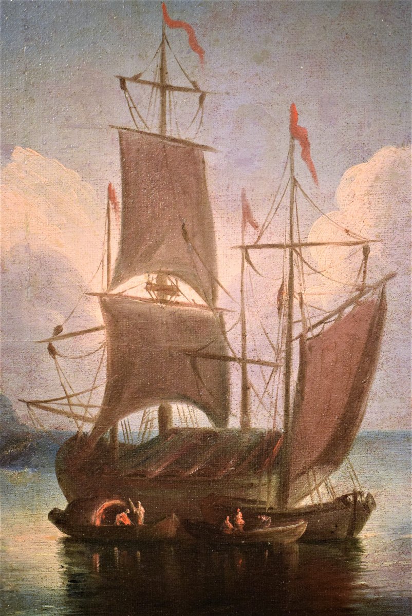 Couple Of Seascapes - Paolo Maria Antoniani, End Of The Eighteenth-photo-1