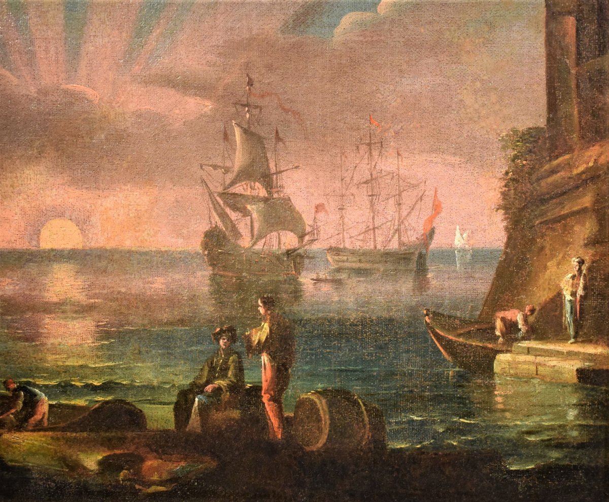 Couple Of Seascapes - Paolo Maria Antoniani, End Of The Eighteenth-photo-6