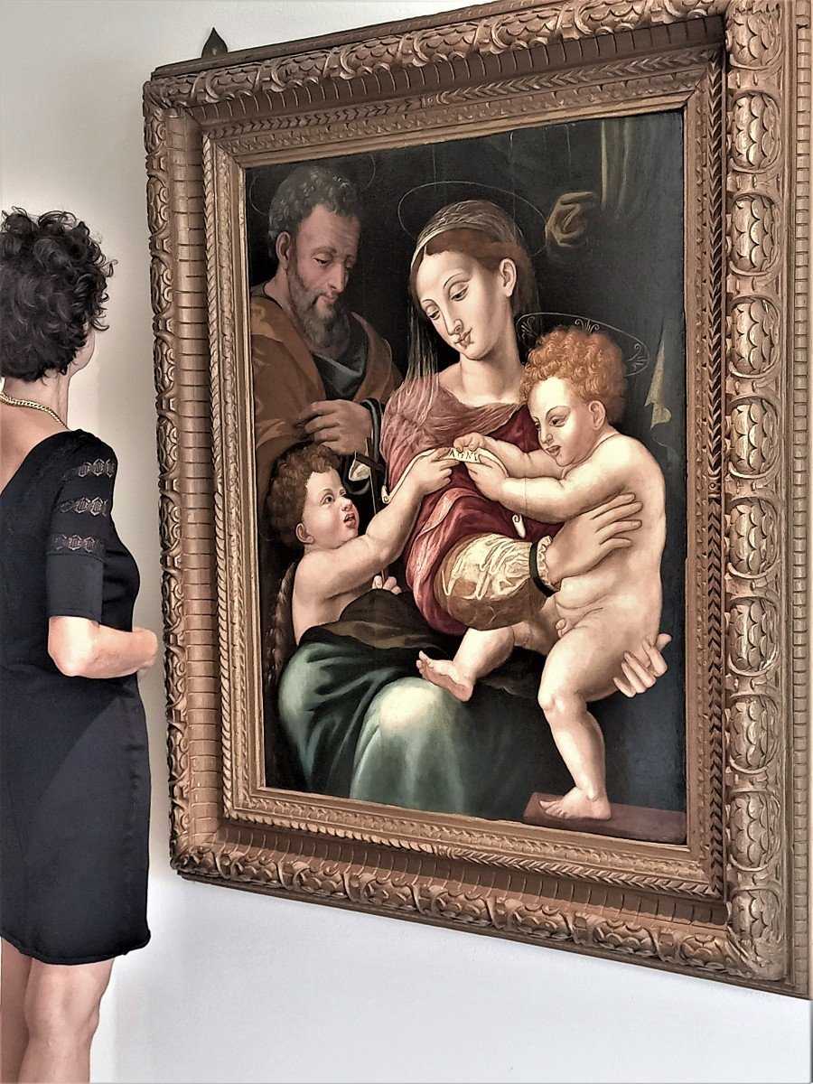 Holy Family Tuscan School  15th Century-photo-7