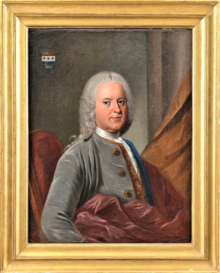 Paire De Portraits Atelier Nicolas De Largillière Vers 1730-photo-3